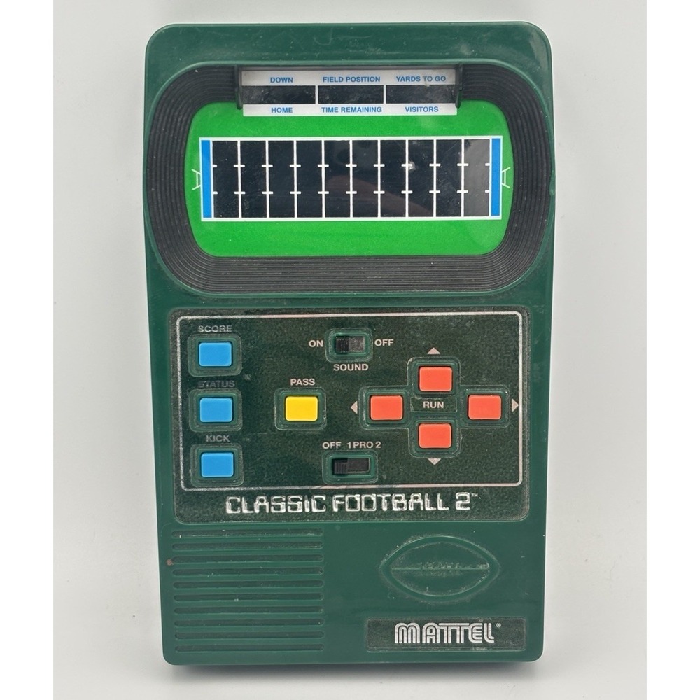 Mattel Classic Football 2 Handheld Electronic Video Game (43567)